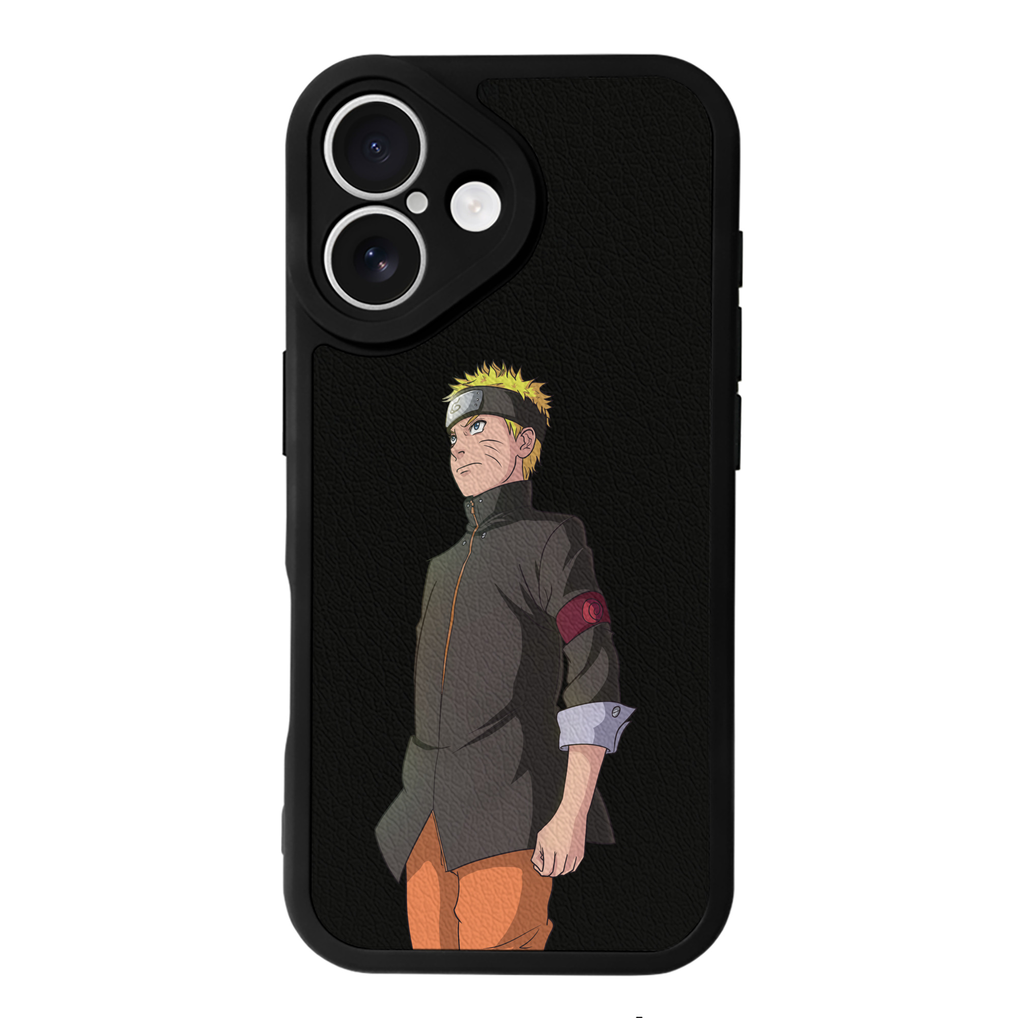 （画像用） NARUTO -ナルト- うずまき ナルト Uzumaki Naruto 【iPhone 16シリーズ対応】シリコンスマホケース（レザー調） 材質：シリコン